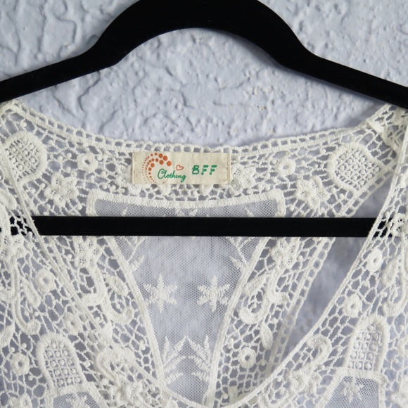 BFF- Lace Racerback Tank - Picture 2 of 4